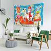 VIKAMA Christmas Tapestry Saint Nicholas and Piet Print Bedroom Entryway Feature Wall Decor Tapestry Home Decor
