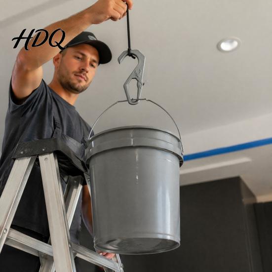 Heavy-duty Bucket Hook 3D Printed Paint Hook Heavy Duty Can Hanger Hanger Reduce Frequent Climbing Fixing Clip Ladder Accessories Accessory