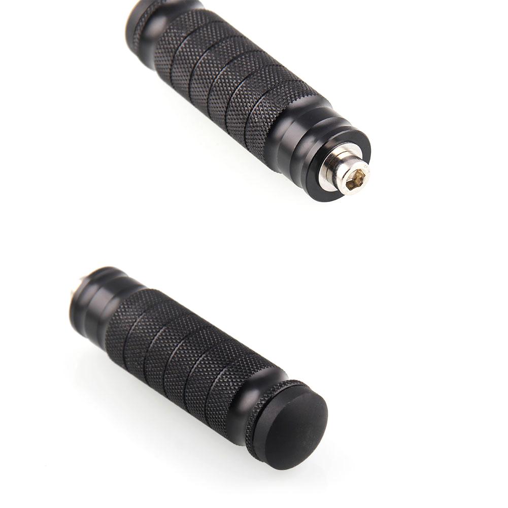 2pcs Universal CNC Motorcycle Rear Footrests Footpegs Foot Rest Pegs Pedals M8 6063 Aluminium Refit Durable 102X26X26mm