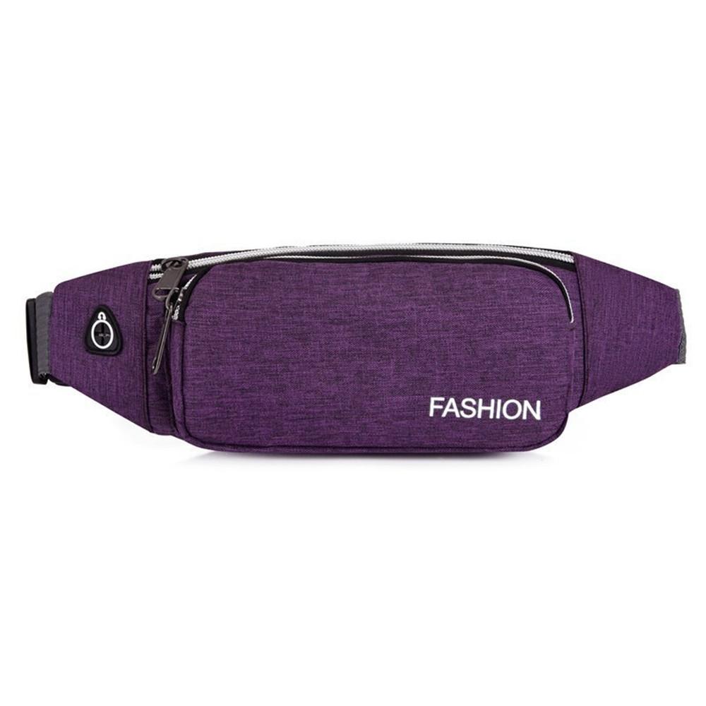 

Модная поясная сумка для пары, стильная сумка на плечо для мужчин, удобная сумка-слинг, компактная женская сумка-мессенджер фиолетовый