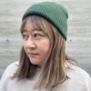 Low Watch Knit Sweater Beanie Washable Shallow Stretchable Unisex Green
