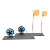 2pcs Ice Fishing Flag Marker Rod Automatic Floating Stable Portable Ice Fishing Rod Tip Up for Winter