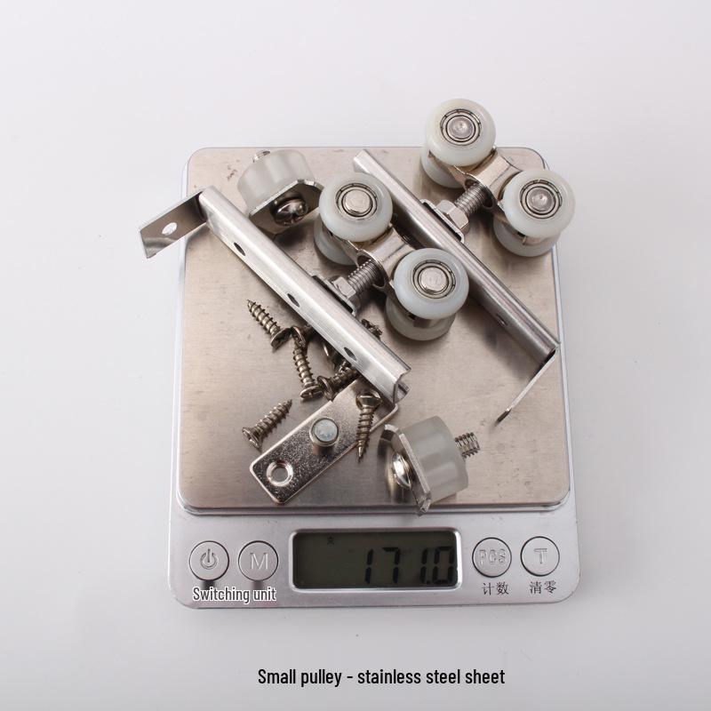 Skåp skjutdörr rullset i rostfritt stål