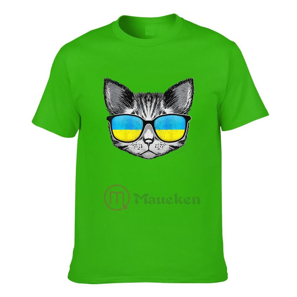 2022 Ukraine Flag Ukrainian Cat 100 Cotton T shirts Men Women Clothing TShirt Hip Hop Tops Tees