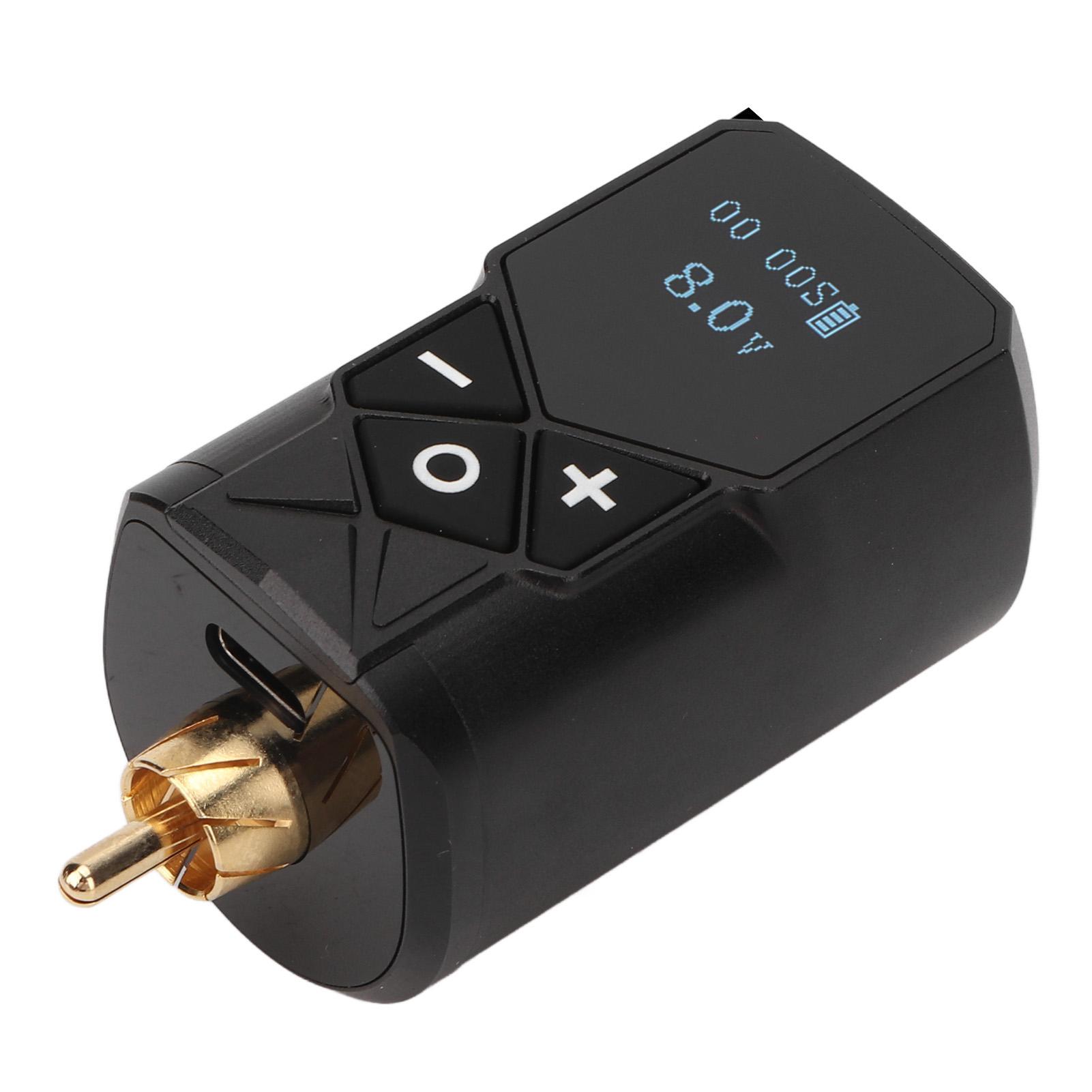 

RCA беспроводной блок питания для татуировки, перезаряжаемый аккумулятор 2400 мАч, блок питания для роторной ручки для татуировки