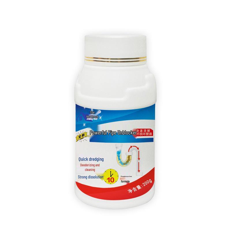 Powerful Kitchen Drain Cleaner: Dissolves Debris, Hair, and Odors Efficiently
