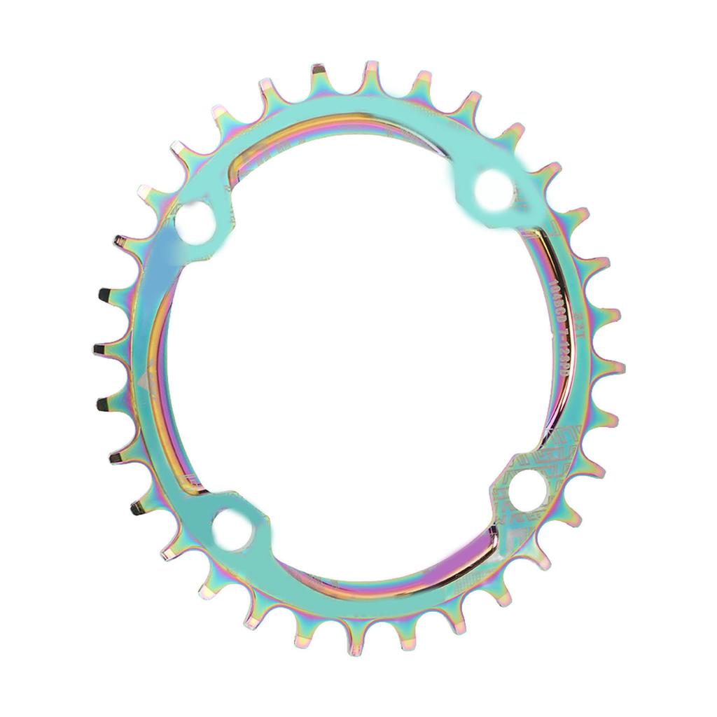 Mountain Bike Chainring Aluminium Alloy 32T Single Speed Oval Bike Positive Negative Tooth Disc Chain Wheel Chainring