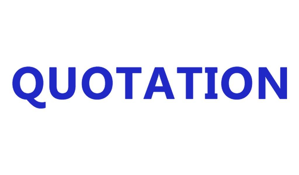 Printtoo Quotation Self Inking Rubber Stamp Pre-Inked Office Stamp- Home Office Business Stationery, Black- 42 x 9
