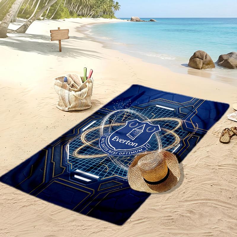 Asciugamano da Spiaggia con Stampa del Football Club Everton, Asciugamano Grande Morbido ad Asciugatura Rapida per Spiaggia Campeggio Nuoto