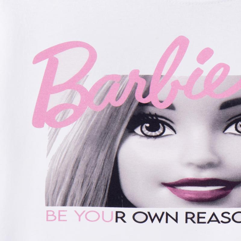 Barbie Womens Short Sleeved T-Shirt White Barbie Doll