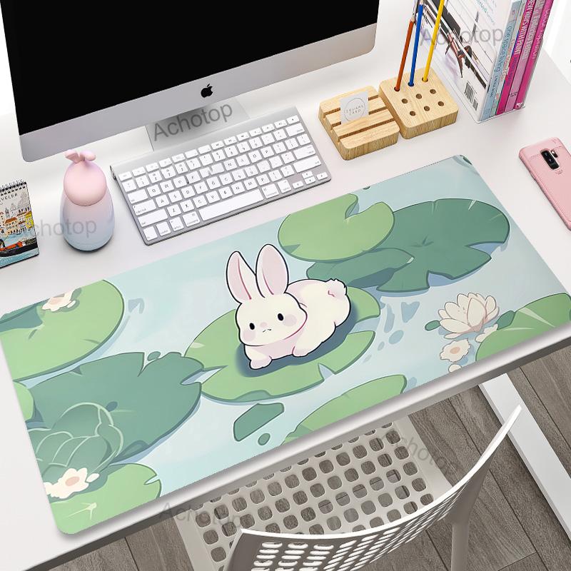 Pink Kawaii Mouse Pad XXL Purple Laptops Gaming Desk Pad Flower Mousepad Anime Office Carpet Gamer Keyboard Computer Desk Mats