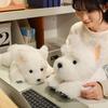 Adorable 30-65cm Fluffy White West Highland Terrier Plush Toy Soft Stuffed Puppy Lifelike Dog Animal Appease Doll Gift