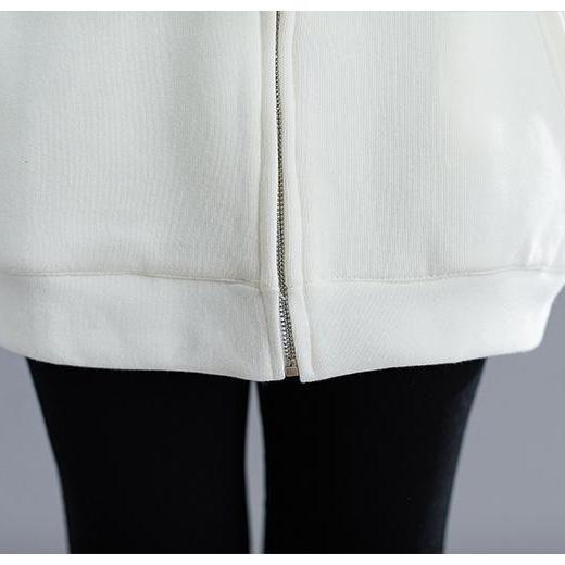 Spring and Autumn Women's Plus-Size Vest Casual Loose Hooded Vest Cardigan Sweatshirt Vest Outerwear