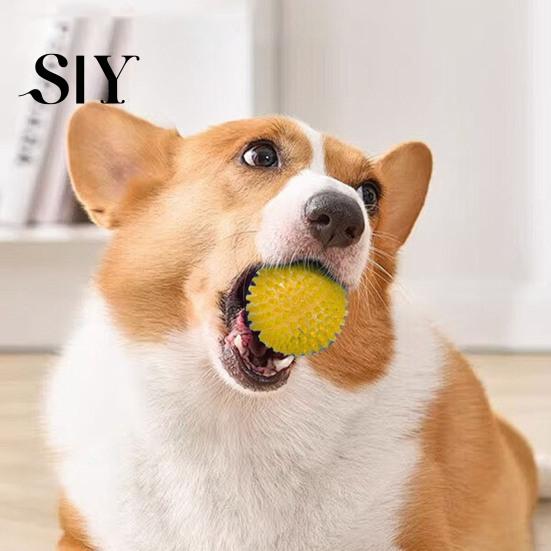 Interactive Pet Toy Squeaky Dog Chewing Sound Ball Safe Teeth Cleaning Puppy Chew Self-pleasure Balls Training Toys Supplies for Boredom Relief Dental