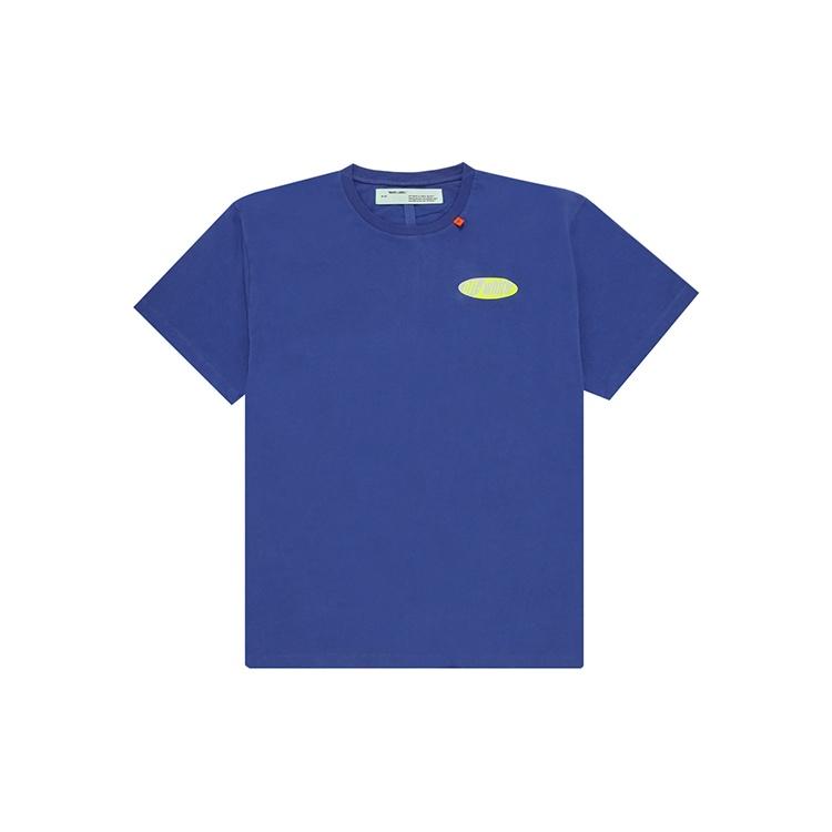 Off-White SS19 Arrows Oversize Short Sleeve T-Shirt 'Blue Neon Green' Men's OMAA038S191850063060
