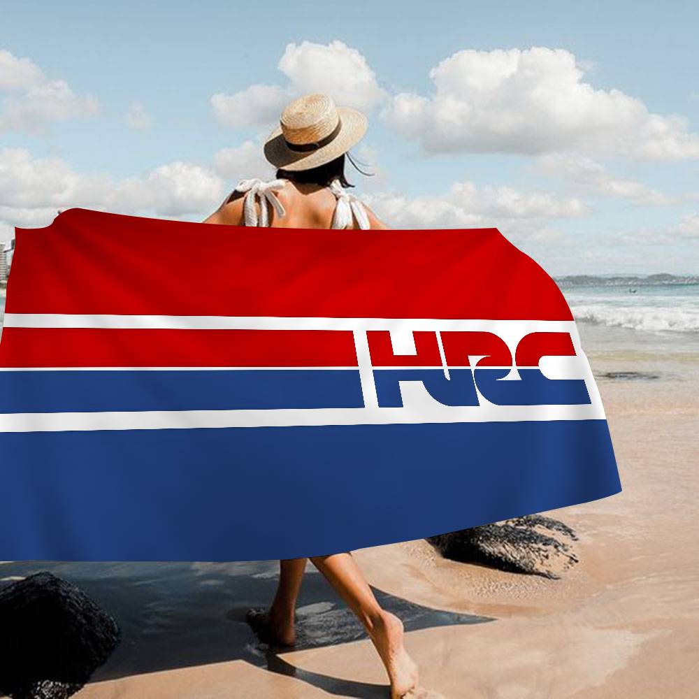 

H-HRC H-HONDA Motorcycle Logo Microfiber Beach Towel Absorbent Quick dry Soft Yoga Swimming Resort Mountain Climbing Towel W30*H60(CM)