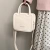 Pu Small Square Bag For Women With Zipper Closure And Street Style For Casual Outings