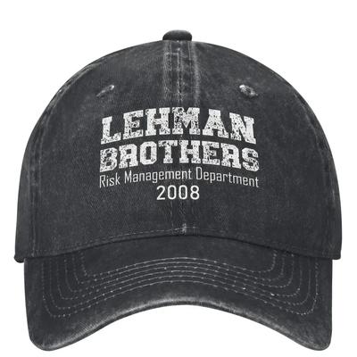 Gorra de Béisbol Casual Lehman Brothers Departamento de Gestión de Riesgos Primavera 2008 Gorra Trucker Visera para el Sol Deportes al Aire Libre Sombreros Hip Hop