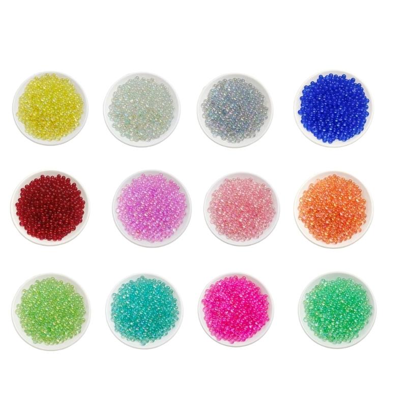 Glass Filler Beads 5 Mm, Round No-Hole Decorative Glass for Vases Styling, Gift Box, Craft Accent Pack