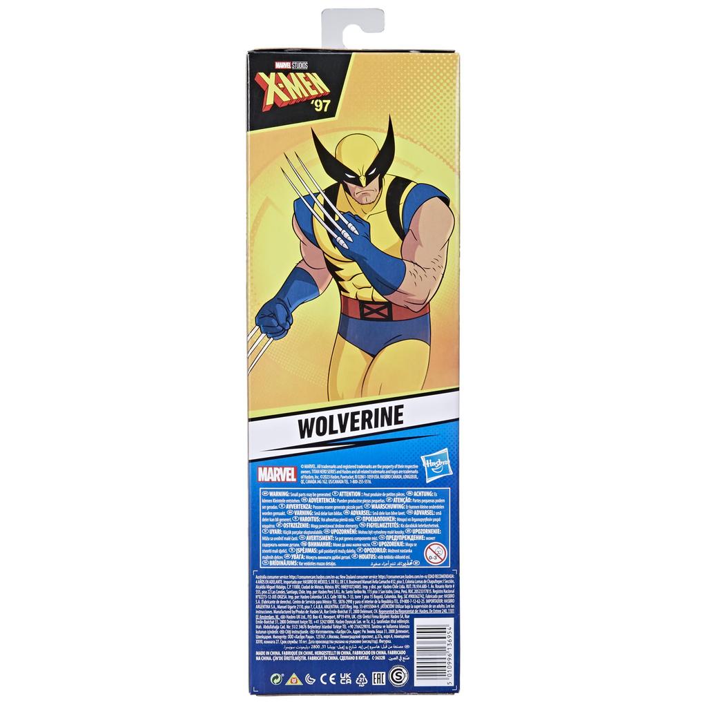 Hasbro Marvel Titan Hero Series Wolverine Action Superhero Ages 4 and Marvel Titan Hero Series Authentic X-Men '97 11.25-inch (28.5cm) Figure, X-Men
