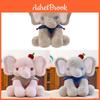 Cute Elephant Plush Toy With Soft Short Pile Fabric For Kids And Babies