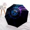 Manchester City Football Club2pattern, automatic folding umbrella, portable and foldable design, 8 ribs, a Christmas or birthday gift.