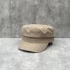 Simple, Light And Breathable Solid Color Linen Flat-Top Hat For Women'S Summer Casual Versatile Men'S And Women'S British High-Quality Sun Hat