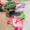 Cuddly Soft And Cartoon Vegetable Plush Coin Purse Keyring Everyone For
