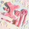 Custom Logo Flower Pet Harness Leash Collar Set Valentine's Day Soft Adjustable Puppy Dog Harness Vest for Small Dogs Cats Gift