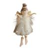 Festive Tree Decor Angel Hanging Decor Christmas Celebration Elegant Mesh Design For Holiday Decor Adorable Angel And Girl Decor