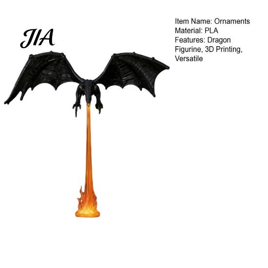 Dragon Bookshelf Decor Fire-breathing Figurine, Durable PLA Flying Book Stopper, 3D Printed Statue Print Fantasy Ornament for Home Office Library Cool