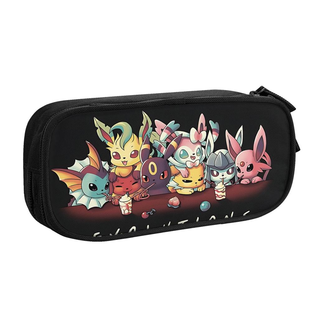 Custom Cartoon Pokemon Theme Large Capacity Bags for Child  School Pencil Bag for Boys Gilrs Kids