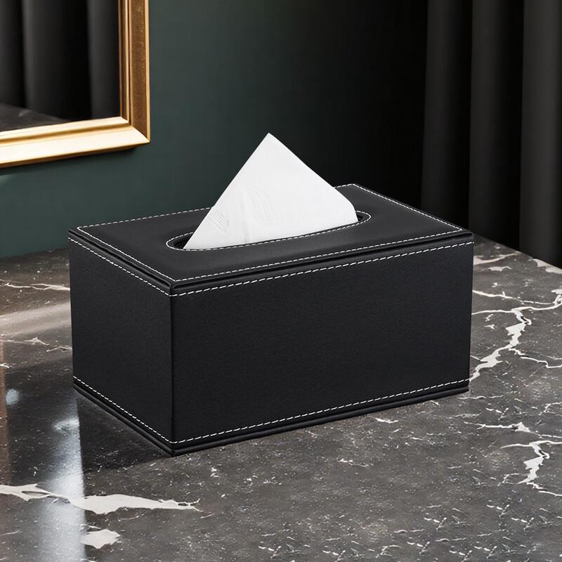 Modern Simple Leather Desktop Tissue Box