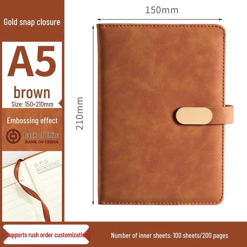 Personalized Magnetic Closure B5 & A5 Notebooks with Logo Printing
