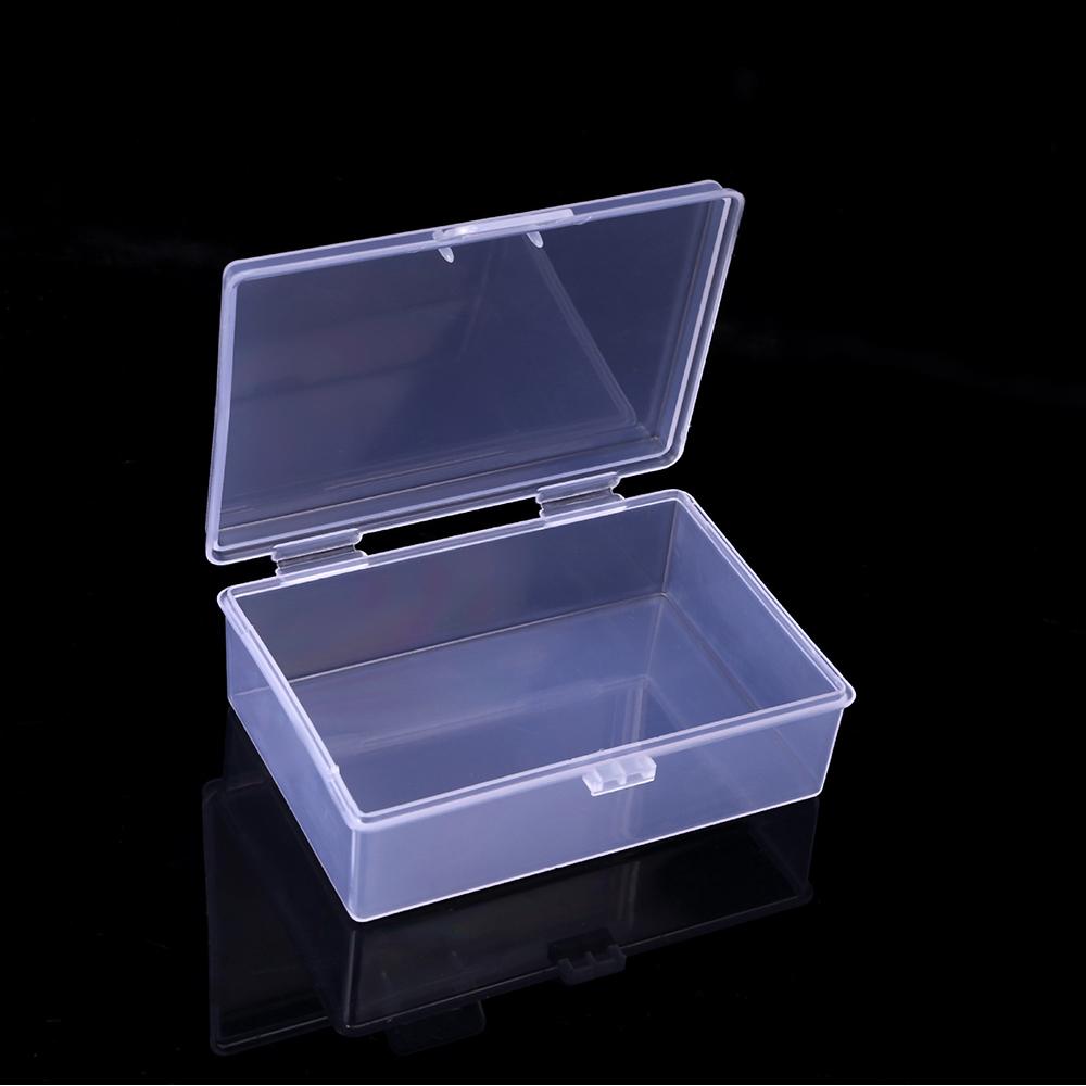 Mini-Boxen Rechteckig Kunststoff-Kartenaufbewahrungsbox Praktische Transparente Werkzeugkiste Perlen Schmuckkoffer Ausstellungs-Organizer Behälter