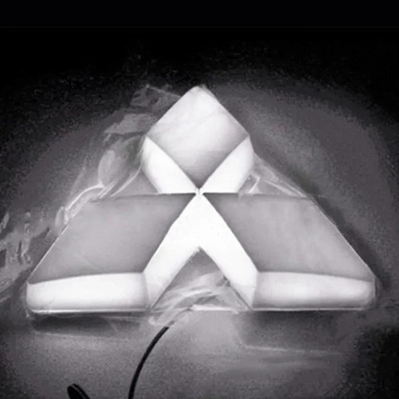 knpc3 Car Front Rear Emblem Glow 4D LED Badge Light for Mitsubishi Lancer 9 10 ASX L200 Colt Pajero Outlander Eclipse Accessories
