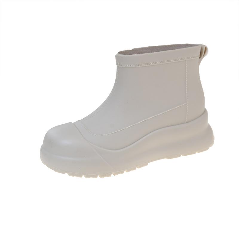 Short tube women's rain boots fashionable rain shoes for external wear anti slip and wear-resistant shoes