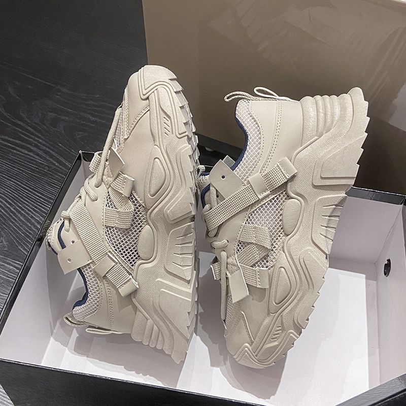 Summer Mesh Surface Hollowed Thin Breathable Shoes Female Tennis Shoes New Versatile Sports Casual Shoes Fashion