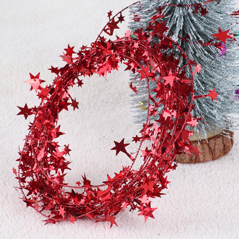 7.5 Meter Christmas Tinsel Wire Star Ornament Decoration