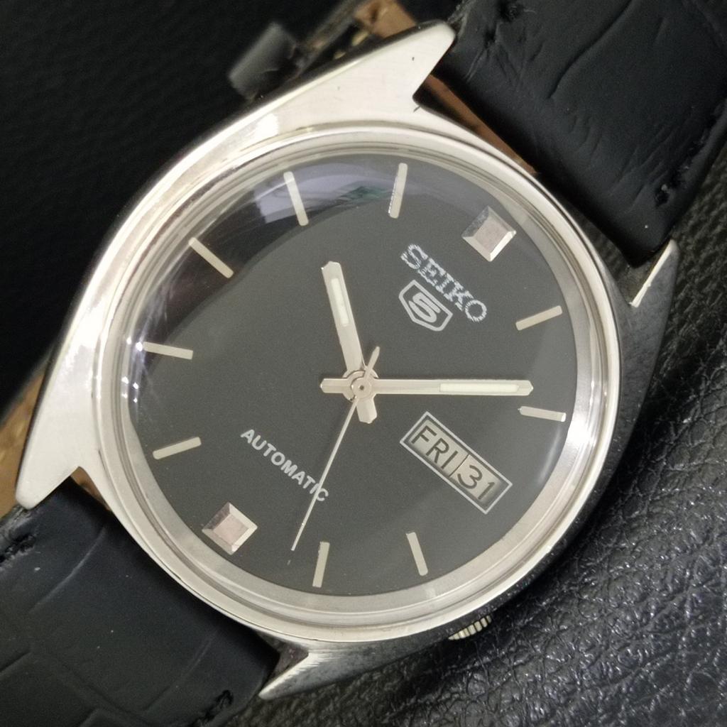 

ЯПОНИЯ ВИНТАЖ SEIKO 5 АВТОМАТИЧЕСКИЕ 7019A МУЖСКИЕ ЧАСЫ С ЧЕРНЫМ ЦВЕТОМ ЦИФЕРБЛАТА a701403-5 R206b-a701403