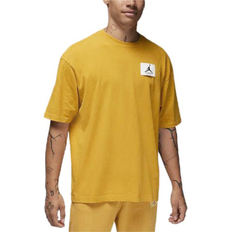 Jordan T Shirt Men's Ochre Yellow DZ0605-752