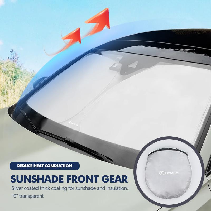 GEFF2 Car Windshield Sunshade Cover Auto Accessories For Lexus RX 300 400 460 UX 200 NX LX LS GS 330 IS 250 300 GX