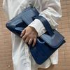 Fashion  Storage Bag Document Bagluxury Crocodile Pattern Women's Briefcase,large Capacity Solid,ladies Simple Clutch Bag