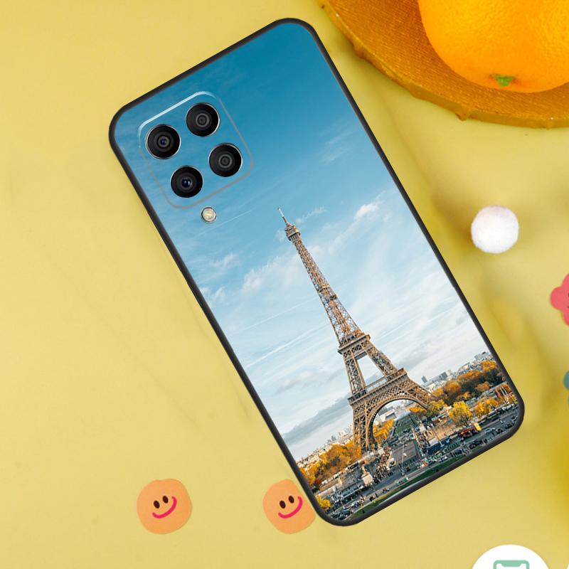 France Paris Eiffel Tower Case For Samsung Galaxy M35 M33 M21 M31 M16 M36 M56 M53 M13 M12 M32 M52 M15 M55 M14 M34 M54