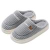 Thick-bottomed Cotton Slippers Men's Winter New Indoor Home Warmth Couple Plush Slippers Women's Winter