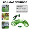 EVA Krul Tuinslang Veer Terugslag Tuinwaterslang met 3/4" Aansluiting met 7 Functie Sproeier voor Huisdier Wassen Auto Wassen
