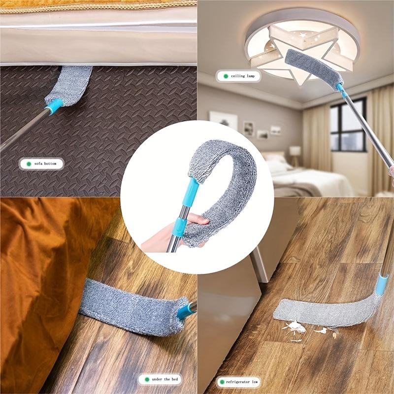 Three Size Long Handle Mops Floor Ceiling Cleaning Mops Bed Bottom Dust Cleaner Sofa Dust Removal Brush Household Cleaning Tools