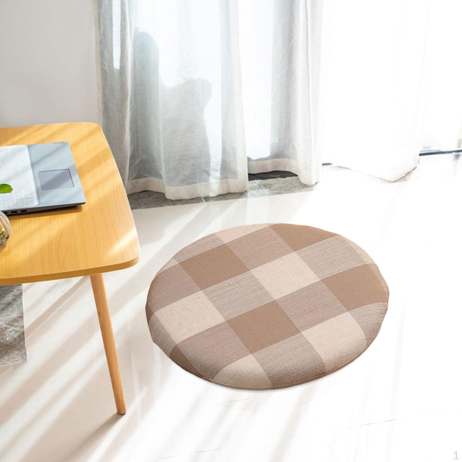 

Подушка для пола, подушка для стула, круглая подушка для дома, столовой, спальни, балкона, татами Plaid