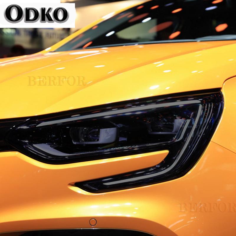 Per Renault Megane 4 2017-Presente Pellicola Protettiva Fari Auto Fumo Nero Tinta Wrap Vinile Trasparente Adesivo TPU