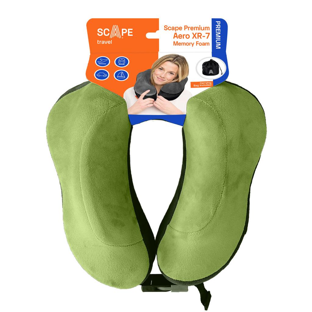 Neck Pillow Scape Travel Green